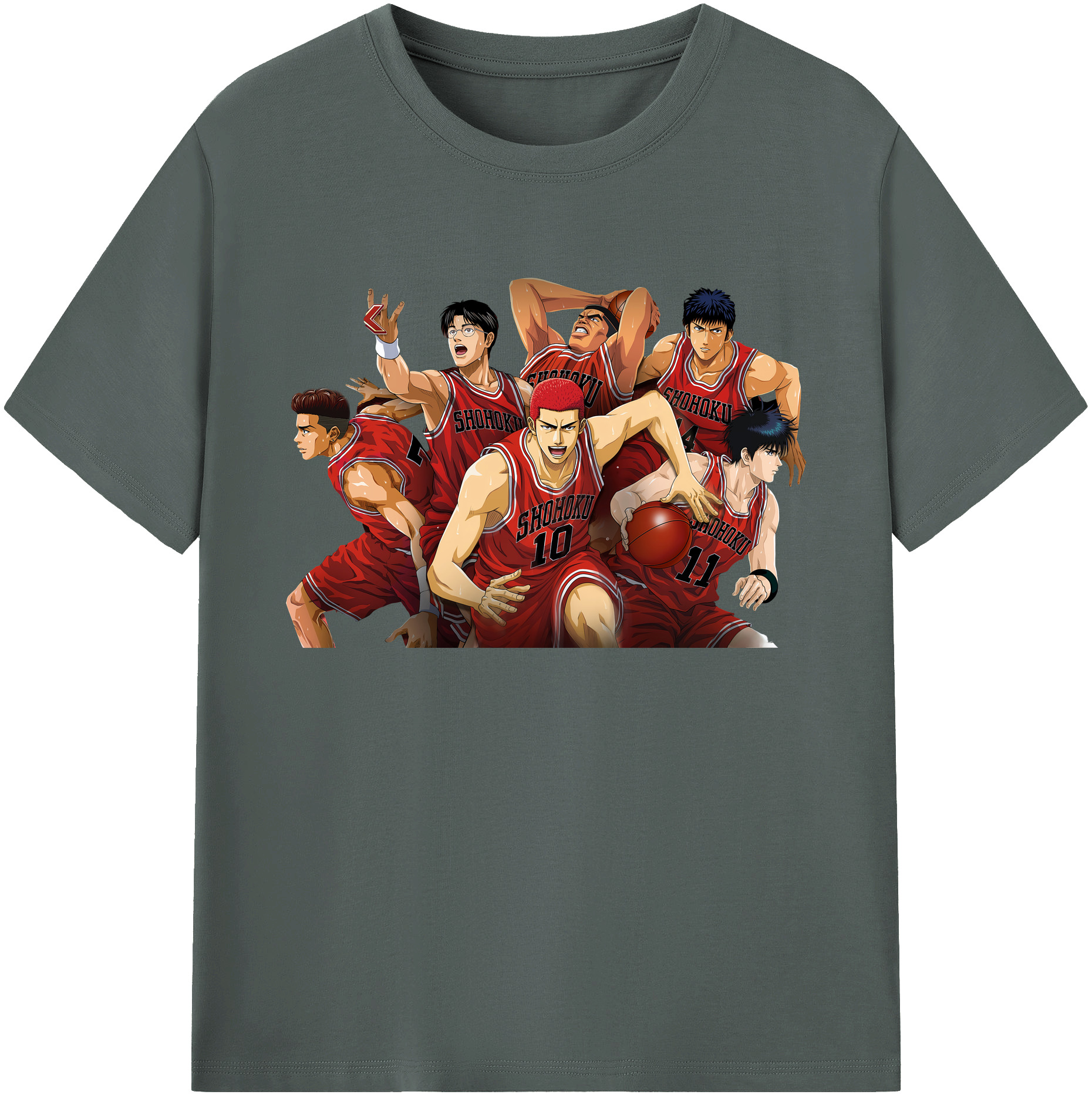 （画像用） SLAM DUNK／スラムダンク 綿100％ メンズ半袖Tシャツ｜肌触りやわらか＆通気性